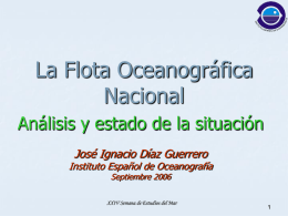 La Flota Oceanográfica Nacional - Asociación de Estudios del Mar