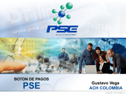 BOTÓN DE PAGOS – PSE