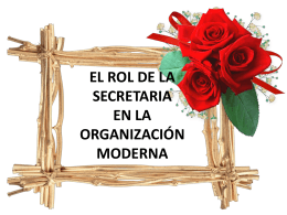 el rol de la secretaria en la organización moderna