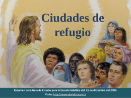 Ciudades de refugio Cristo es nuestro refugio