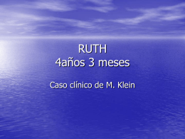 RUTH 4años 3 meses - Principios de Psicoterapia