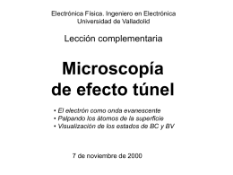 microscopía de efecto túnel