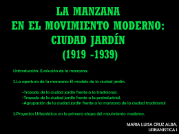 la manzana en el movimiento moderno (1919 -1939)