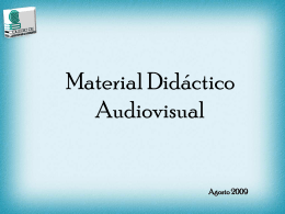 Tipos de Materiales Audiovisuales Serie audiovisual