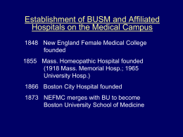 Slides - Boston University Medical Campus