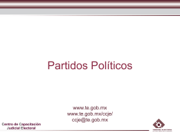 Partidos Politicos - Tribunal Electoral del Estado de Nuevo León