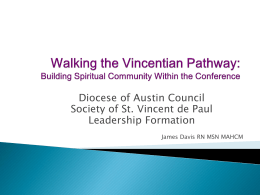 SVDP Diocese of Austin Council- Building Spirituality Within with