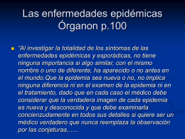 Las enfermedades epidémicas Organon p.100