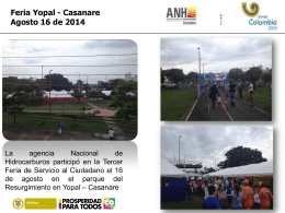 Feria Yopal - Agencia Nacional de Hidrocarburos