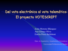 Del voto electrónico al voto telemático
