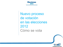 Como votar en elecciones 2012
