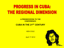Conference Presentation 2012 Ken cole