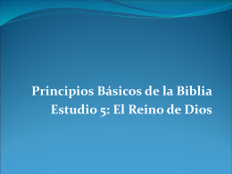 Principios Básicos de la Biblia Estudio 5