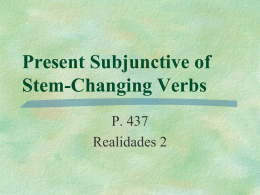 pierdan Present Subjunctive of Stem