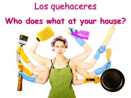 Who does what at your house?