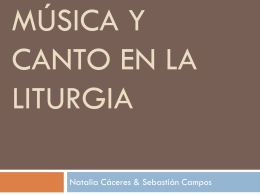 Música y Canto en la liturgia - Escuela de Verano Itepa Temuco