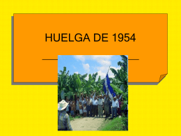 HUELGA DE 1954 - Historia