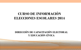 Presentación de PowerPoint - Instituto Estatal Electoral del Estado