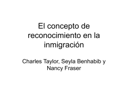 El concepto de reconocimiento en la inmigración