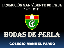 BODAS DE PERLA 1981 - 2011