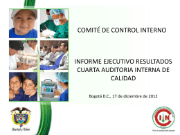 Informe Ejecutivo Auditoria Interna de Calidad 2012