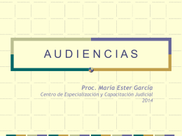 Audiencias 2014 - Poder Judicial Tucumán