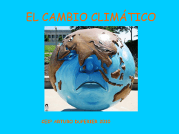 EL CAMBIO CLIMÁTICO - ceip arturo duperier