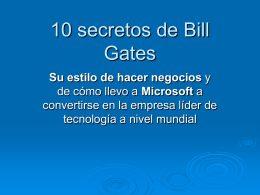 10 secretos de Bill Gates - Holismo Planetario en la Web