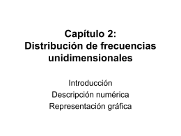Capitulo 2: Distribución de frecuencias unidimensionales