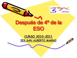 Después de 4º de la ESO - Orientación Educativa de Huesca