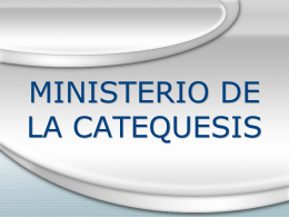 Ministerio del Catequista