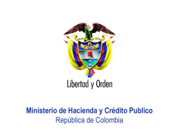 Ministerio de Hacienda y Crédito Publico República