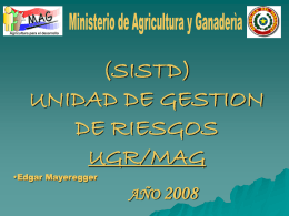 MINISTERIO DE AGRICULTURA Y GANADERIA