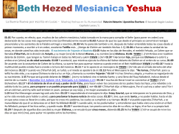 Beth Hezed Mesianica Yeshua - Inicio MINISTERIOS BETH HEZED