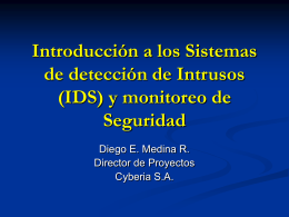 Introducción a los Sistemas de detección de Intrusos (IDS) y