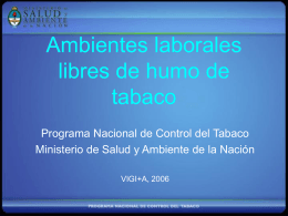 Programa Nacional para el Control del Tabaco