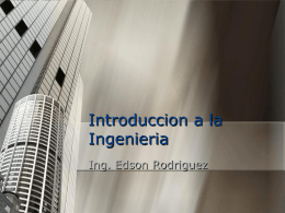 Ingeniero Edson - Ing. Edson Rodríguez Solórzano