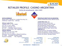 Grupo Casino en América Latina Histórico de Casino en