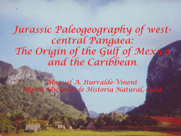 Jurassic paleogeography of west-central Pangaea