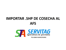 IMPORTAR .SHP DE COSECHA AL AFS