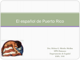 El español de Puerto Rico historia y presente