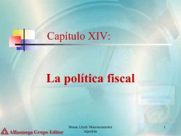 Capítulo XIV: La política Fiscal
