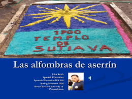 Las alfombras de aserrín en Nicaragua - WCU Virtual Locker