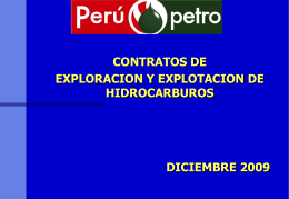 Perupetro - Contratos de exploración y explotación en hidrocarburos