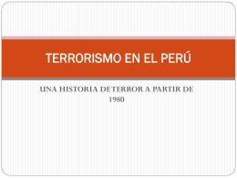 TERRORISMO EN EL PERÚ