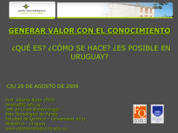 Presentación Dr. Alberto Nieto - Cámara de Industrias del Uruguay