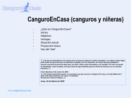 ¿Qué es CanguroEnCasa?