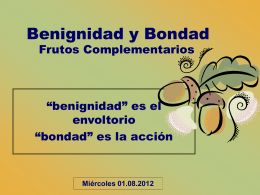 6. benignidad.bondad - Iglesia Cristiana La Serena