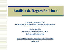 Regresion Lineal - Investigadores CIDE