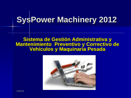 GyM - CEQ - Mantenimiento Preventivo y Correctivo de Maquinaria